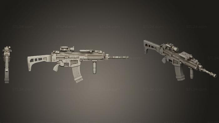 Оружие (Набор пистолетов 01 1, WPN_0160) 3D модель для ЧПУ станка